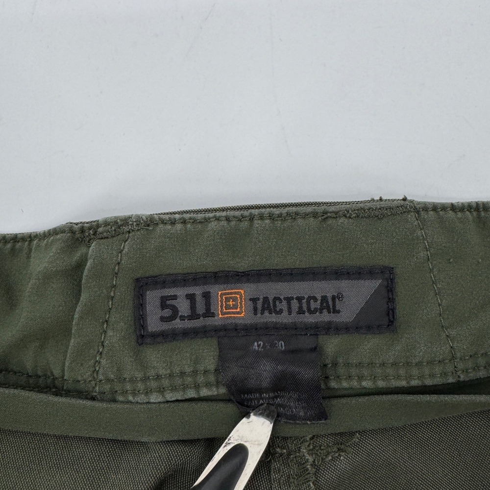 5.11 Tactical Mens 42x30 Green Cotton Blend Utility Cargo Pants Ranger Green - Picture 6 of 10